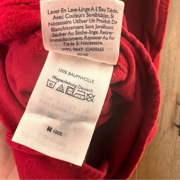 Eddie Bauer Flannel Shirt Mens S Long Sleeve Button Down Outdoor 100% Cotton Red - Picture 4 of 9